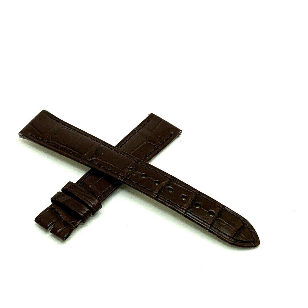 Cartier Women's Watch Replacement Band Brown Alligator Strap 16mm KD8SAM52